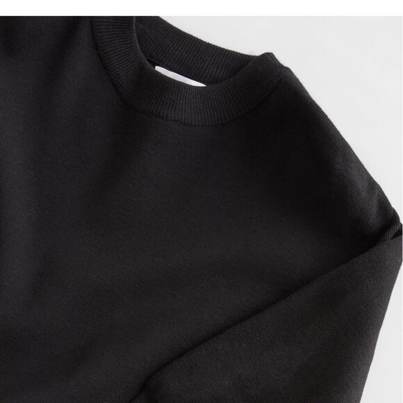 Black knit tunic sweater dress - Picture 4 of 6